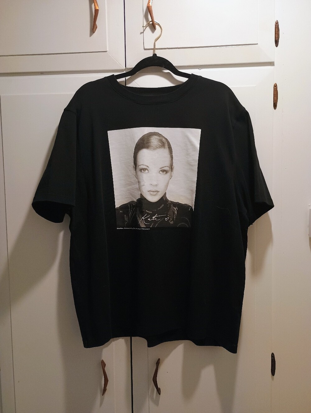 Zara Black Short Sleeve Kate Moss Photo By Terry O'Neill 1992 London